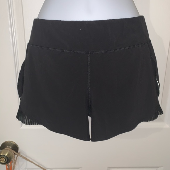 lululemon athletica Pants - Lululemon Run Speed shorts with side frills.